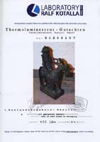 Thermoluminescence-Report of a horsman