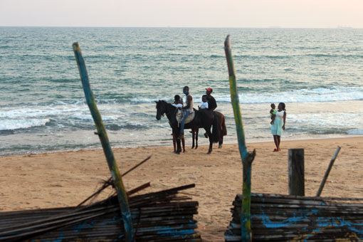 Strandidylle in Kpogan bei Lomé
