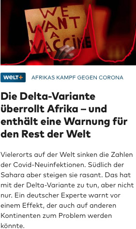 Delta-Variante überrollt Afrika