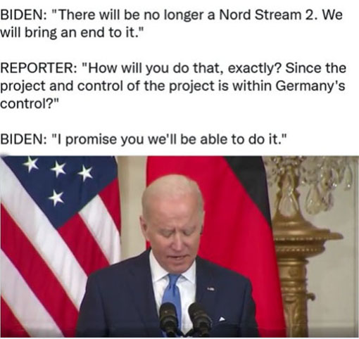 Joe Biden zu North Stream 2
