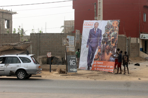Restauration des Wahlplakats