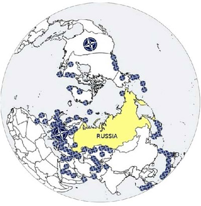 Die Nato, von Russland umzingelt