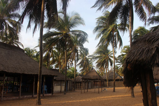 Blick in die Anlagen von Coco-Beach