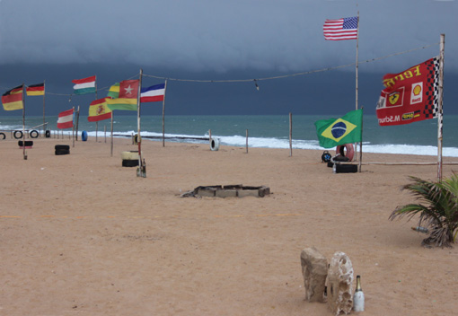 Der internationale Rasta-Stran in Kpogan