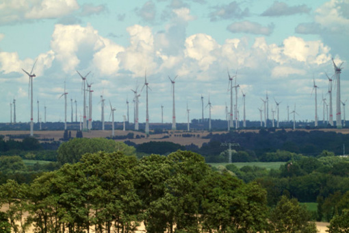 Windräder im Luftstrom