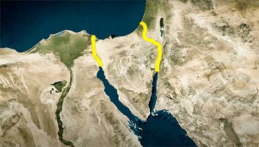 Die Israelis und die Israelis in Amiland haben da so Pläne Ben-Gurion-Kanal