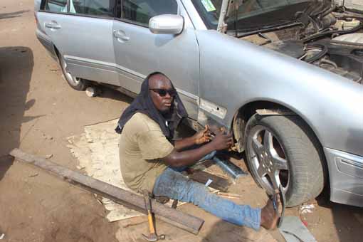 Gameli Aboudou in Aktion