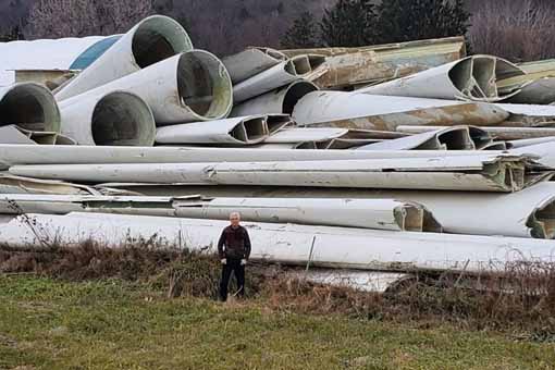 Hochtoxisches Abfall Windflügel