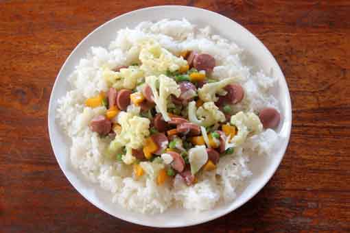 Roquefort mit Reis