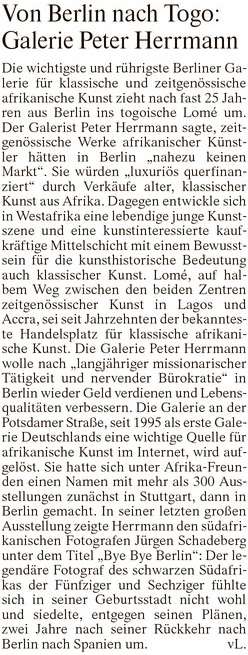 FAZ Von Berlin nach Lomé